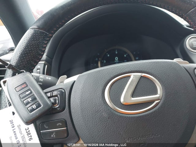 12728151 :رقم المزاد ، JTHCZ1D28K5016858 vin ، 2019 Lexus Is 350 مزاد بيع