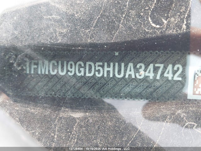 Продаж на аукціоні авто 2017 Ford Escape Se, vin: 1FMCU9GD5HUA34742, номер лоту: 12728404