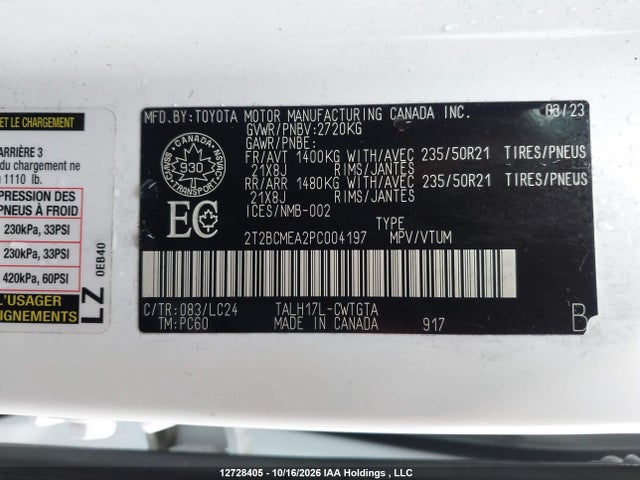 Aukcja sprzedaży 2023 Lexus Rx 500h F Sport, vin: 2T2BCMEA2PC004197, numer aukcji: 12728405