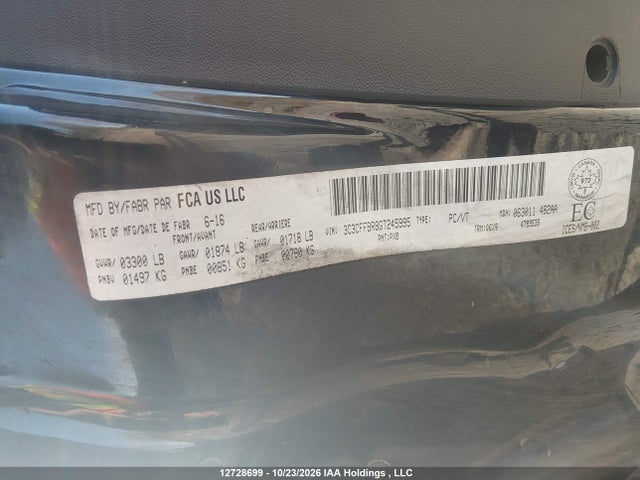 Fiat 500 2016 3C3CFFBR8GT245995 Image 9