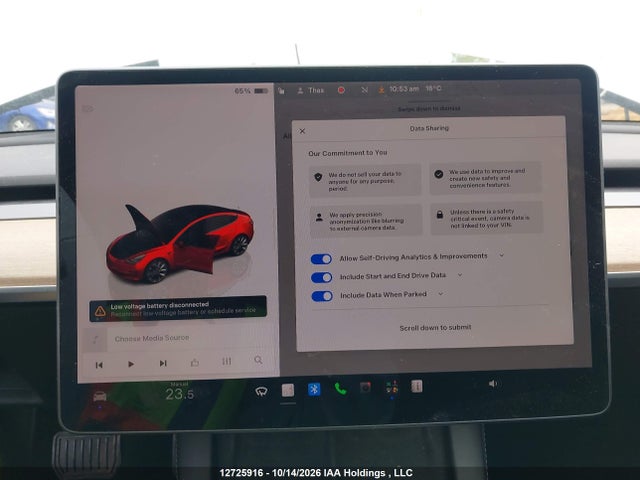 Tesla Model 3 Long Range 2022 5YJ3E1EB0NF194861 Image 7