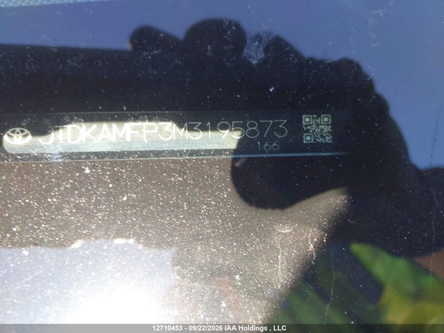 JTDKAMFP3M3195873 Toyota PRIUS PRIME