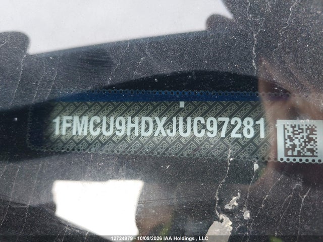 Aukcja sprzedaży 2018 Ford Escape Sel, vin: 1FMCU9HDXJUC97281, numer aukcji: 12724979