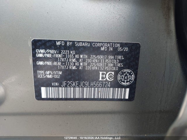 Subaru Forester Touring 2020 JF2SKEJC9LH566724 Image 19