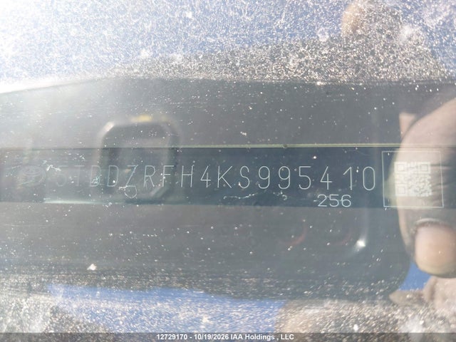 Продаж на аукціоні авто 2019 Toyota Highlander Limited/ltd Platinum, vin: 5TDDZRFH4KS995410, номер лоту: 12729170
