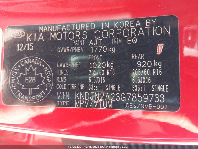 KIA Soul 2016 KNDJN2A23G7859733 Image 9