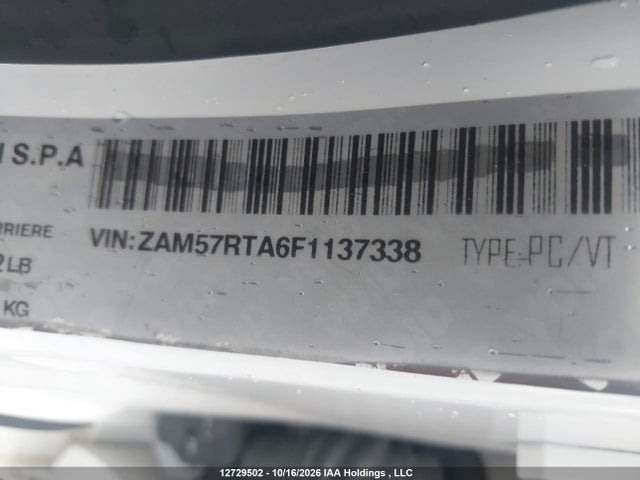 Продажа на аукционе авто 2015 Maserati Ghibli S/q4, vin: ZAM57RTA6F1137338, номер лота: 12729502