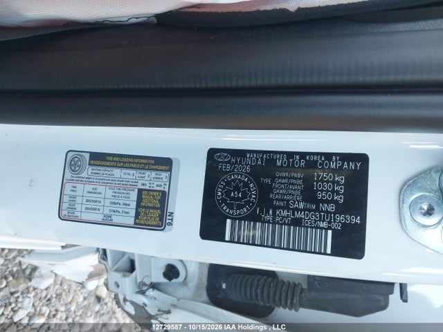 KMHLM4DG3TU196394 Hyundai Elantra Sel Sport
