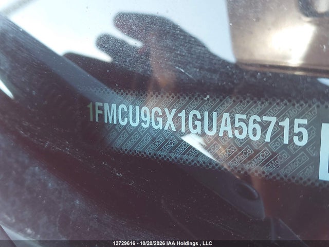 Продаж на аукціоні авто 2016 Ford Escape Se, vin: 1FMCU9GX1GUA56715, номер лоту: 12729616