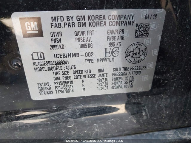 Buick Encore Preferred 2018 KL4CJESB8JB689341 Image 20