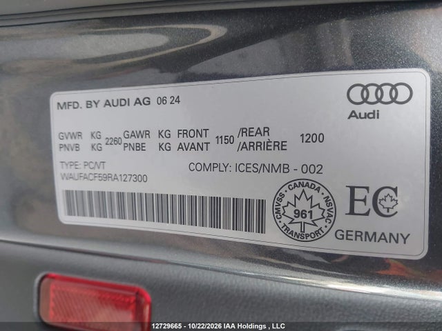 Audi A5 45 Progressiv 2024 WAUFACF59RA127300 Image 9