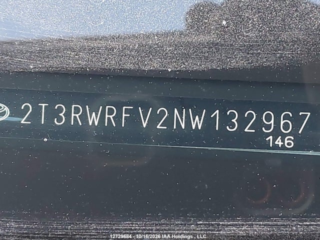 2T3RWRFV2NW132967 Toyota Rav4 Xle