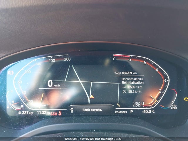 12729693 :رقم المزاد ، 5UXTY5C05LLT33925 vin ، 2020 Bmw X3 Xdrive30i مزاد بيع