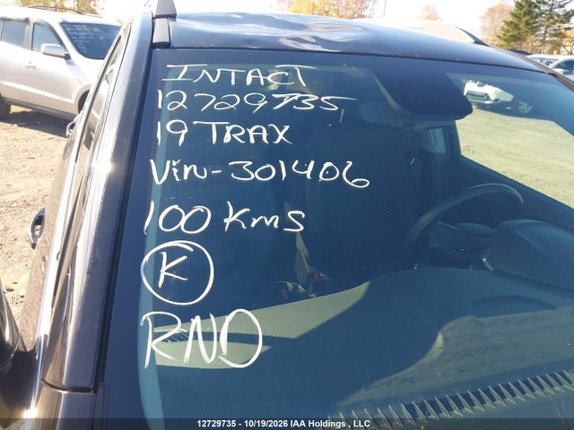 Aukcja sprzedaży 2019 Chevrolet Trax Lt, vin: 3GNCJPSBXKL301406, numer aukcji: 12729735