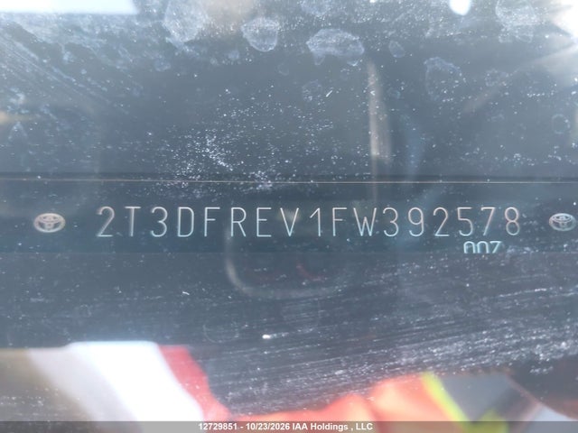 2T3DFREV1FW392578 Toyota Rav4 Limited
