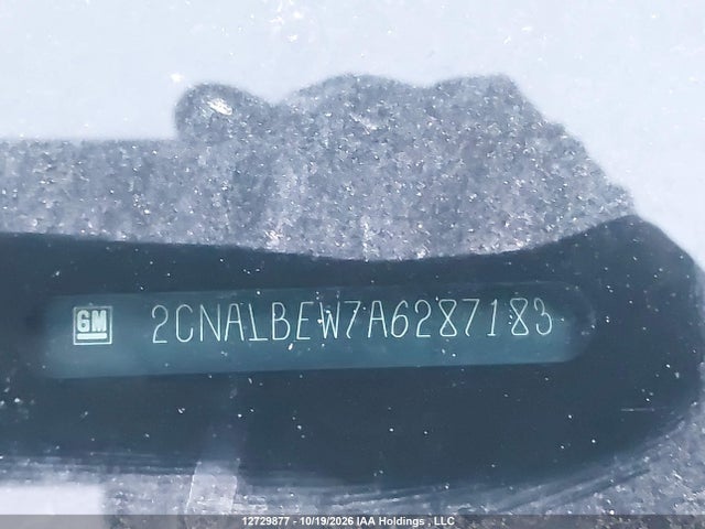 12729877 :رقم المزاد ، 2CNALBEW7A6287183 vin ، 2010 Chevrolet Equinox Ls مزاد بيع