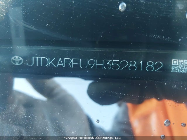 JTDKARFU9H3528182 Toyota Prius