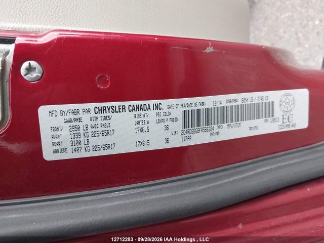 Dodge Grand Caravan Canada Value Package 2015 2C4RDGBG8FR566324 Image 17