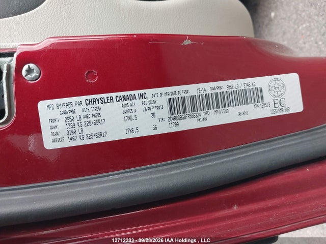 Dodge Grand Caravan Canada Value Package 2015 2C4RDGBG8FR566324 Image 9