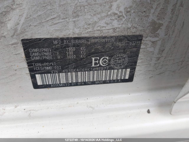4S3GKAC68K1612877 Subaru Impreza Sport/touring