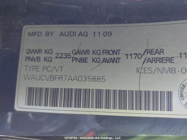 Продаж на аукціоні авто 2010 Audi S5, vin: WAUCVBFR7AA035885, номер лоту: 12730724