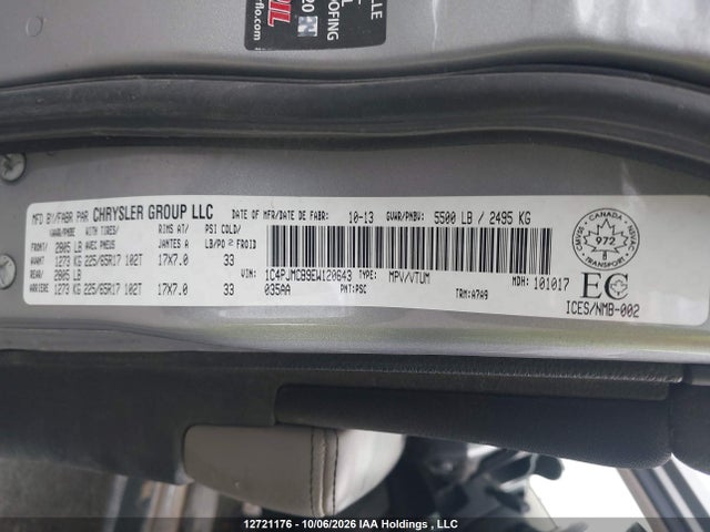 Jeep Cherokee North 2014 1C4PJMCB9EW120643 Image 9