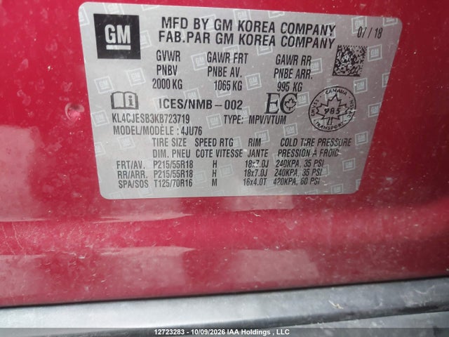 Buick Encore Preferred 2019 KL4CJESB3KB723719 Image 18
