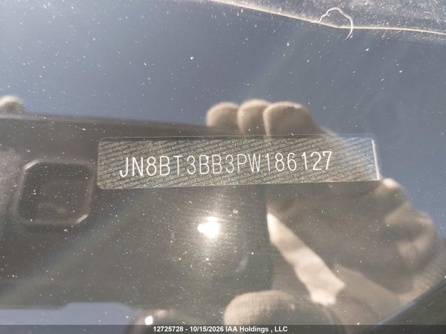 JN8BT3BB3PW186127 Nissan Rogue Sv Midnight Edition/sv Moonroof