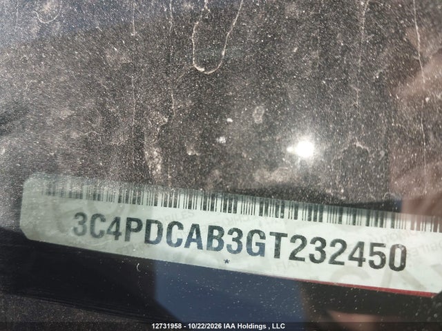 12731958 :رقم المزاد ، 3C4PDCAB3GT232450 vin ، 2016 Dodge Journey Se مزاد بيع