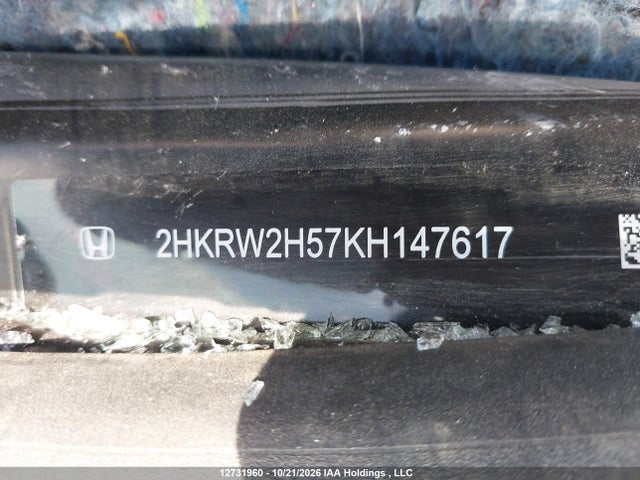 Продаж на аукціоні авто 2019 Honda Cr-v, vin: 2HKRW2H57KH147617, номер лоту: 12731960