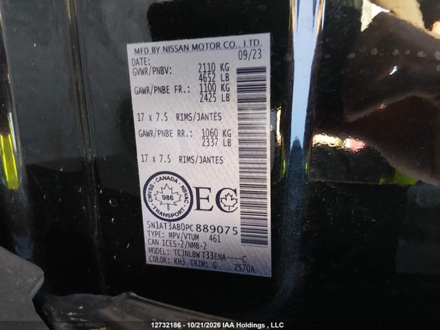 Nissan ROGUE S 2023 5N1AT3AB0PC889075 Image 9