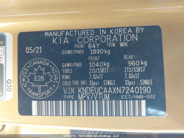 KIA SELTOS S 2022 KNDEUCAAXN7240190 Image 9