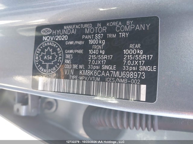 Hyundai Kona Sel Plus 2021 KM8K6CAA7MU698973 Image 9