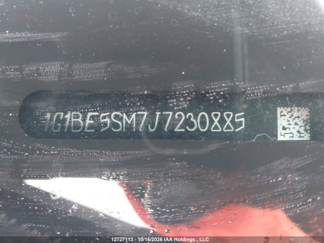 12727113 :رقم المزاد ، 1G1BE5SM7J7230885 vin ، 2018 Chevrolet Cruze Lt Auto مزاد بيع