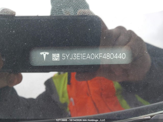 5YJ3E1EA0KF480440 Tesla Model 3 Long Range/mid Range/standard Range/standard Range Plus