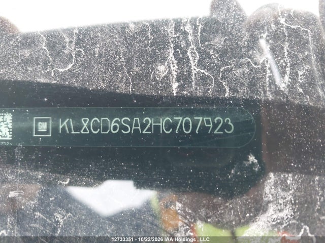 12733351 :رقم المزاد ، KL8CD6SA2HC707923 vin ، 2017 Chevrolet Spark 1lt Cvt مزاد بيع
