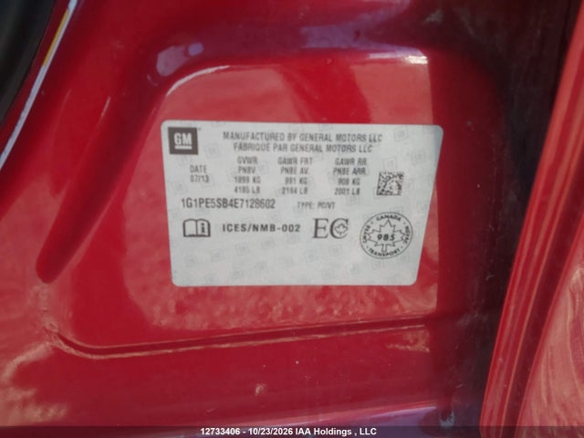 Chevrolet CRUZE LT 2014 1G1PE5SB4E7128602 Image 17