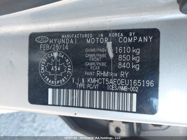 Hyundai ACCENT GL 2014 KMHCT5AE0EU165196 Image 19