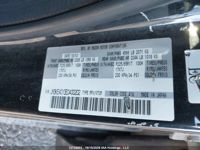 Mazda Cx-5 Gs 2014 JM3KE4CY3E0400202 Image 9