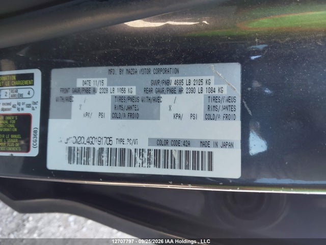 Mazda Mazda5 Gs 2016 JM1CW2CL4G0191705 Image 9