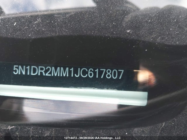 5N1DR2MM1JC617807 Nissan Pathfinder Midnight Edition/platinum/s/sl Premium/sv Tech