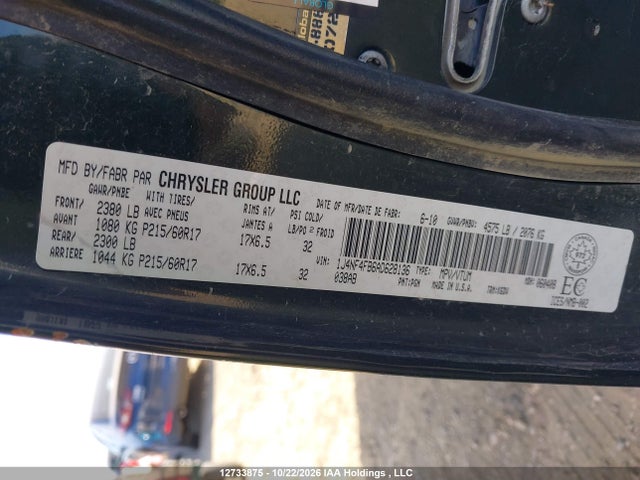 12733875 :رقم المزاد ، 1J4NF4FB6AD628136 vin ، 2010 Jeep Compass Sport مزاد بيع