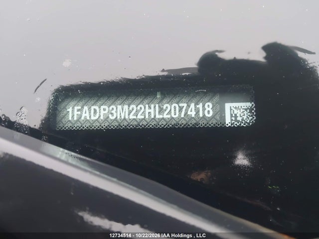 Auction sale of the 2017 Ford Focus Sel, vin: 1FADP3M22HL207418, lot number: 12734514
