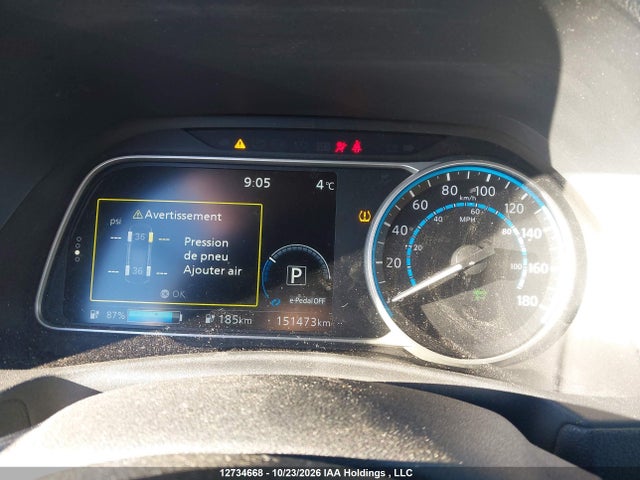 12734668 :رقم المزاد ، 1N4AZ1CP8JC317636 vin ، 2018 Nissan Leaf S/sv/sl مزاد بيع