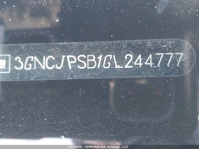 Продаж на аукціоні авто 2016 Chevrolet Trax Lt, vin: 3GNCJPSB1GL244777, номер лоту: 12720030