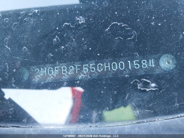 Aukcja sprzedaży 2012 Honda Civic Ex, vin: 2HGFB2F55CH001584, numer aukcji: 12709067