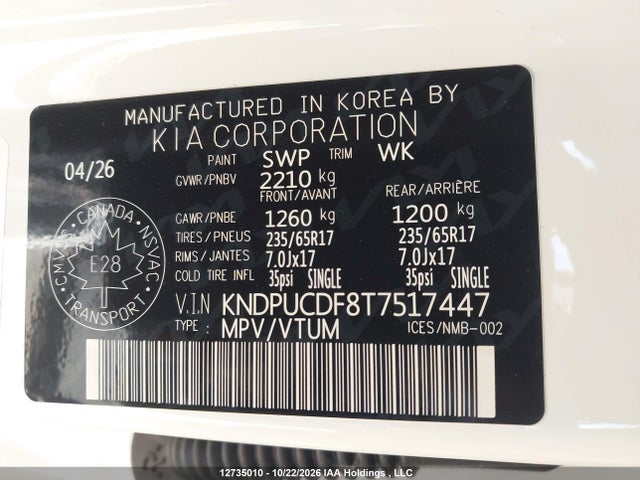 KIA Sportage Lx 2026 KNDPUCDF8T7517447 Image 23