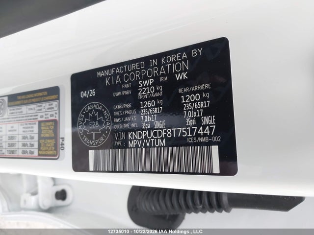 KIA Sportage Lx 2026 KNDPUCDF8T7517447 Image 9