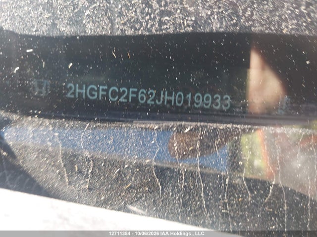 Aukcja sprzedaży 2018 Honda Civic Se, vin: 2HGFC2F62JH019933, numer aukcji: 12711384