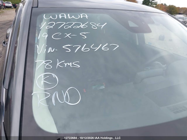 Продажа на аукционе авто 2019 Mazda Cx-5 Gx, vin: JM3KFBBL4K0576467, номер лота: 12722684